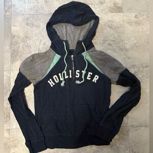 Hollister half zip hoodie